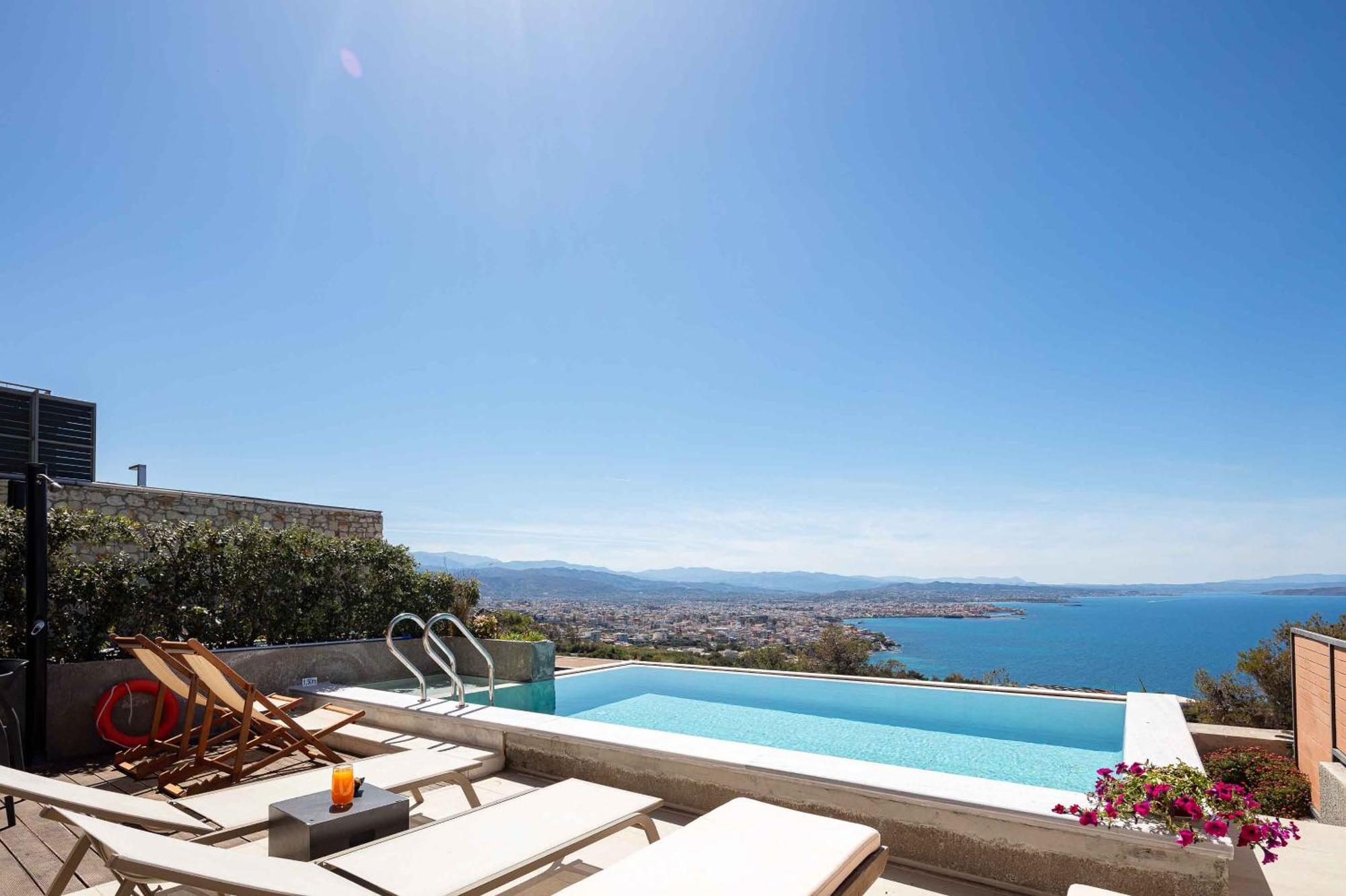 Omnia Luxury Villas - "Heated" Pools & Breathtaking Seaviews! Chania  Екстер'єр фото