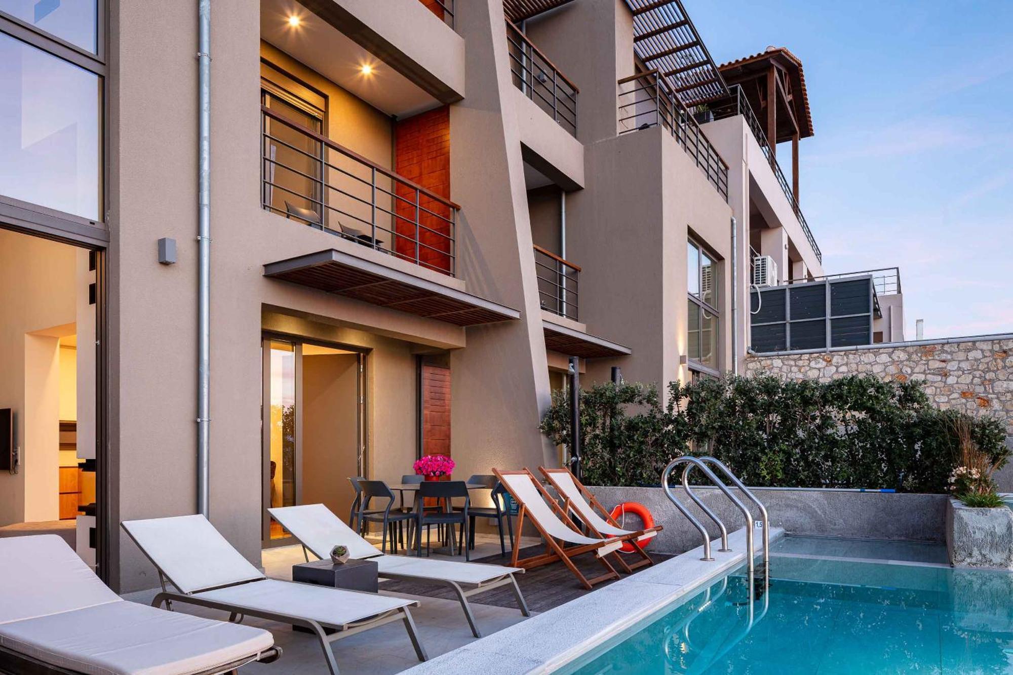 Omnia Luxury Villas - "Heated" Pools & Breathtaking Seaviews! Chania  Екстер'єр фото