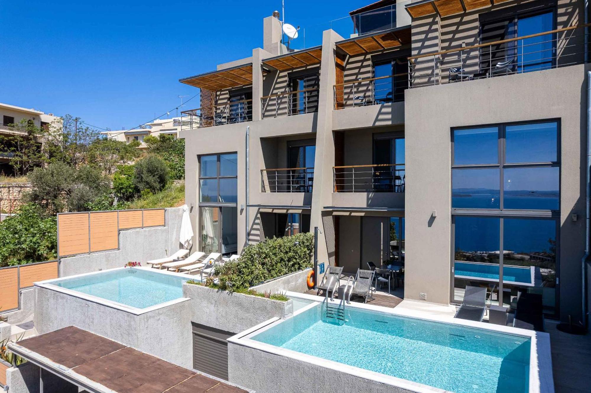 Omnia Luxury Villas - "Heated" Pools & Breathtaking Seaviews! Chania  Екстер'єр фото